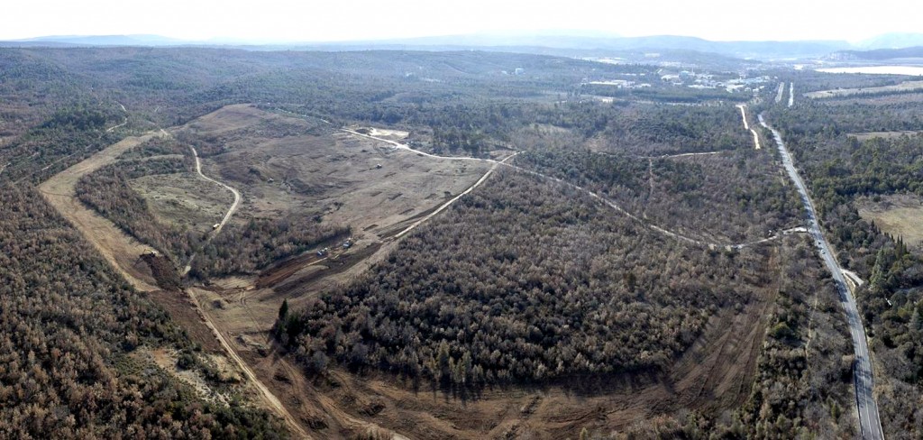First aerial photo
